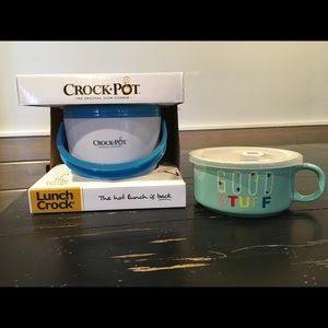 NEW Lunch Time Crock Pot with NEW travel soup bowl